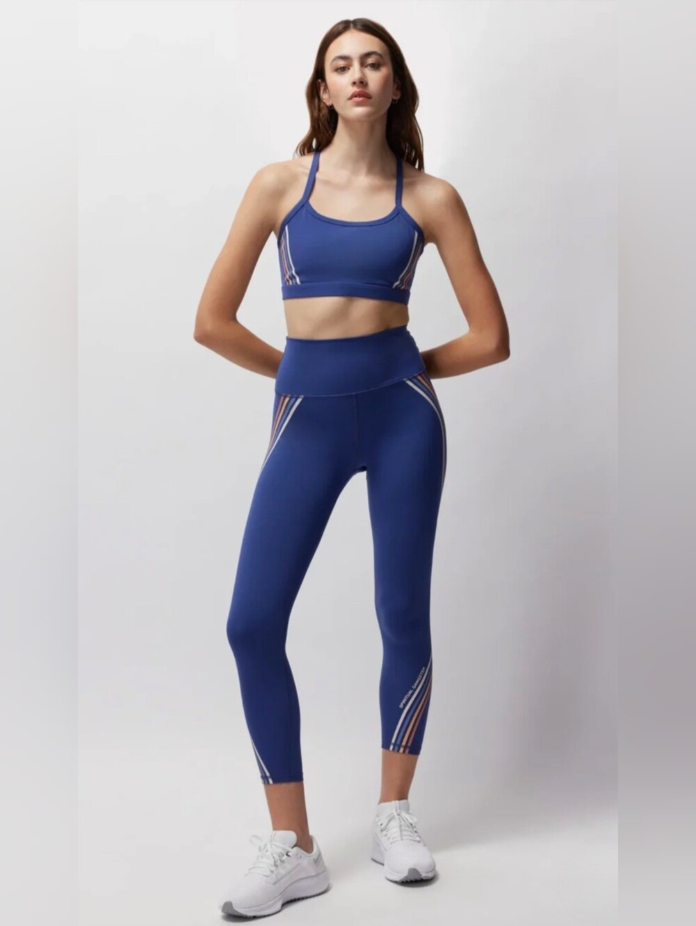 Spiritual Gangster High Rise 7/8 Leggings Ada Dream Tech Eco Jersey Sz S Indigo